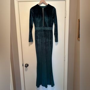 Dress emerald green formal